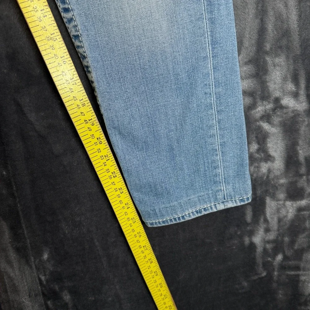 Vintage y2k True Religion Skinny Light Wash Faded Denim Jeans Size 32x26